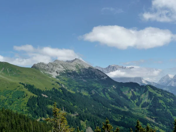 Bergsvandring Genom Ammergau Alperna Tyrolen Österrike — Stockfoto