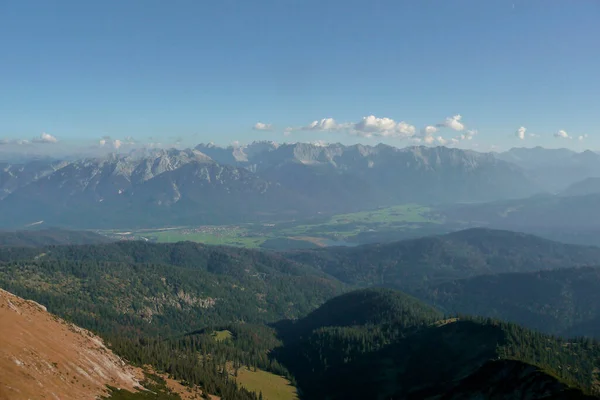 Horské Panorama Pohoří Krottenkopf Bavorsko Německo — Stock fotografie