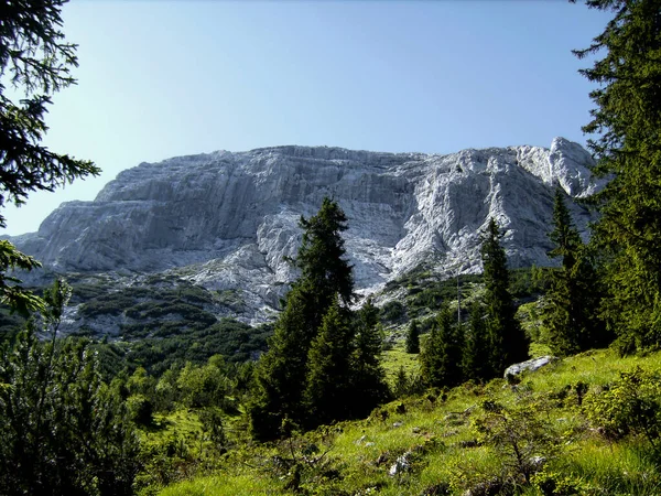 Passeio Montanha Guffert Montanha Tirol Áustria Primavera — Fotografia de Stock