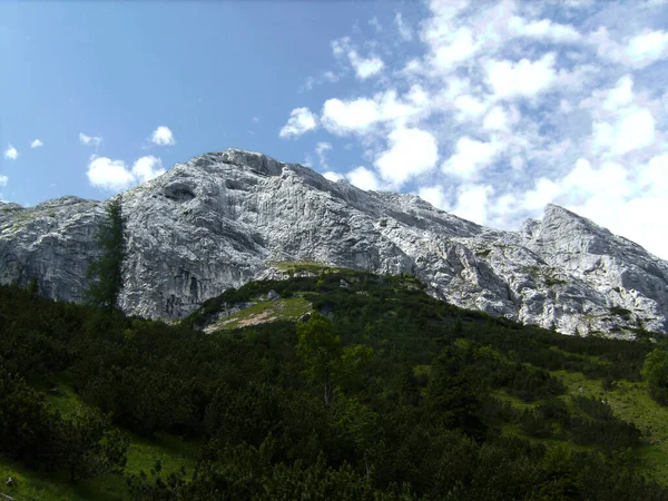 Wycieczka Górska Góry Guffert Tyrolu Austria Wiosną — Zdjęcie stockowe