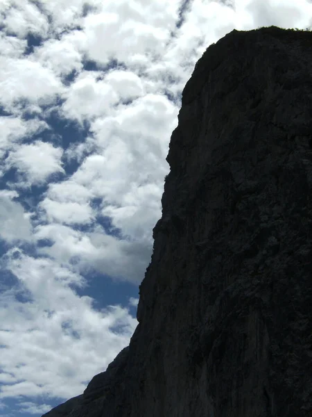 Bergwandeltocht Naar Berg Guffert Tirol Oostenrijk Het Voorjaar — Stockfoto