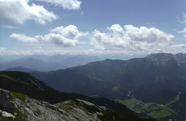 Randonnée Montagne Guffert Tyrol Autriche Printemps — Photo