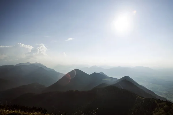 Panorama Montanha Montanha Heimgarten Baviera Alemanha Verão — Fotografia de Stock