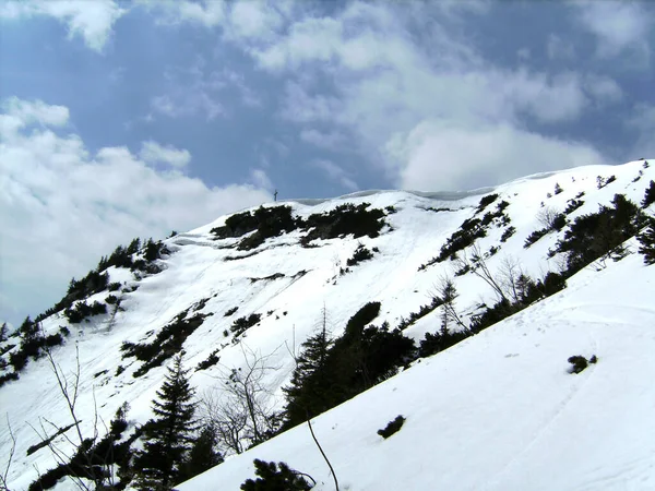 Sentiero Delle Creste Tra Heimgarten Herzogstand Baviera Germania Inverno — Foto Stock