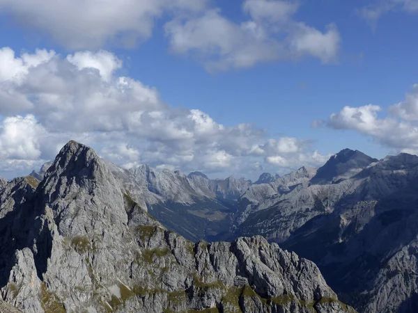 Heinrich Noe Steig Ferrata Karwendelspitze Mountain Bajorország Németország — Stock Fotó