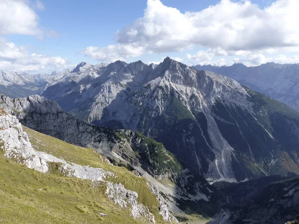 Heinrich Noe Steig Ferrata Karwendelspitze Mountain Βαυαρία Γερμανία — Φωτογραφία Αρχείου