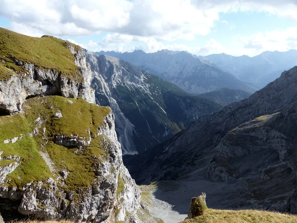 Mittenwalder Hutte Στο Heinrich Noe Steig Ferrata Karwendel Βαυαρία Γερμανία — Φωτογραφία Αρχείου