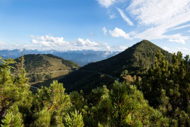 Herzogstand dağının tepesinden Martinskopf, Bavyera, Almanya
