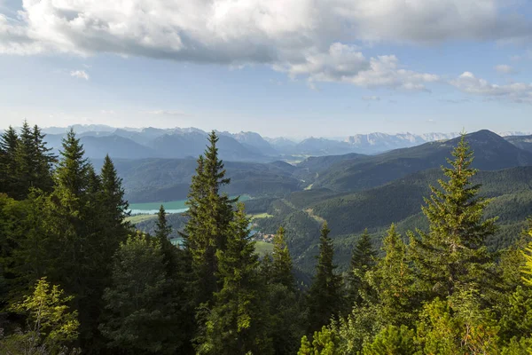 Bergzicht Vanaf Herzogstand Beieren Duitsland — Stockfoto