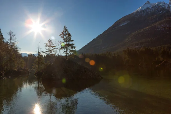 Berühmter Hintersee Und Watzmann Bayern — Stockfoto