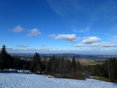 Hornle dağlarına kış turu, Bavyera, Almanya