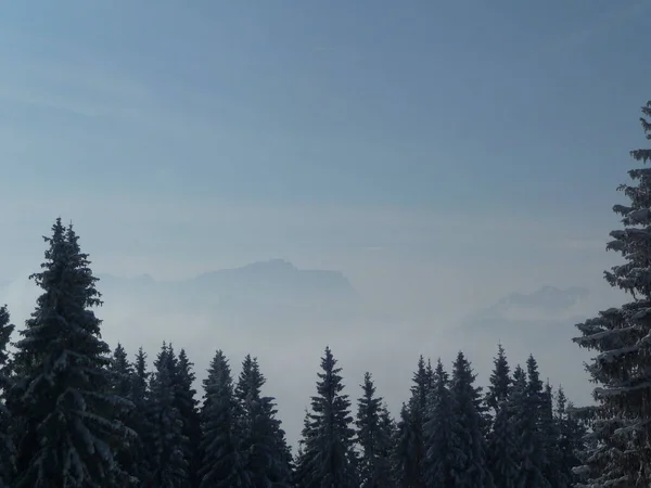 Зимовий Гірський Тур Горнл Гір Баварія Німеччина — стокове фото