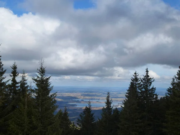 Escursione Invernale Montagna Hornle Mountains Baviera Germania — Foto Stock