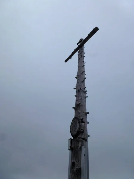 Summit Cross Hornle Mountains Bavaria Germany — Stockfoto