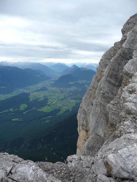 Mountain Hiking Hohe Munde Mountain Tyrol Austria — Stockfoto