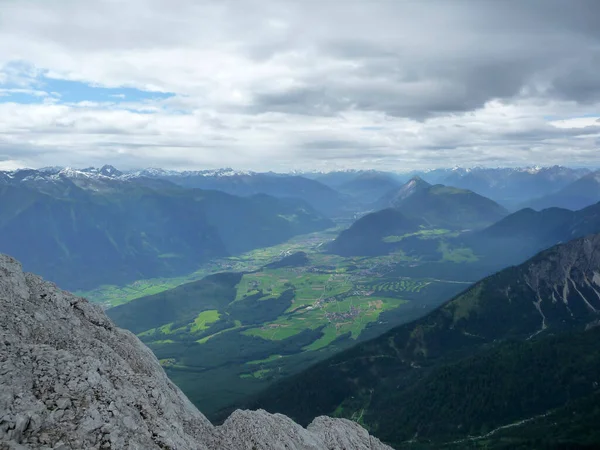 Ορειβασία Στο Βουνό Hohe Munde Τιρόλο Αυστρία — Φωτογραφία Αρχείου