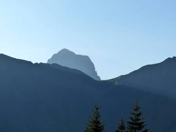 Hoher Ifen Περιοδεία Στο Βουνό Allgau Άλπεις Βαυαρία Γερμανία Φθινόπωρο — Φωτογραφία Αρχείου