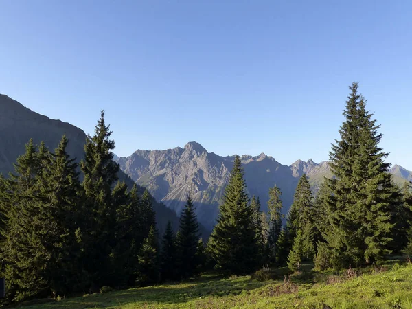 Hoher Ifen Hegyi Túra Allgau Alpokban Bajorországban Németországban Ősszel — Stock Fotó