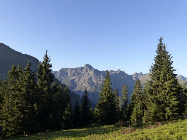 Hoher Ifen Mountain Tour Allgau Alps Bavaria Germany Autumn — Stock Photo, Image