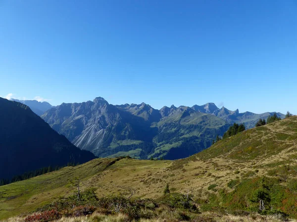 Sonbaharda Allgau Alpleri Bavyera Almanya Hoher Ifen Dağı Turu — Stok fotoğraf