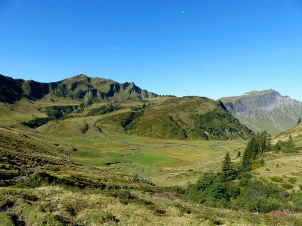 Sonbaharda Allgau Alpleri Bavyera Almanya Hoher Ifen Dağı Turu — Stok fotoğraf