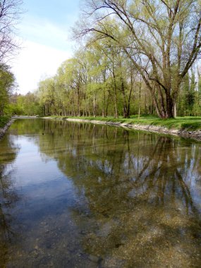 Almanya, Bavyera 'da bisiklet yolu Wurmtal