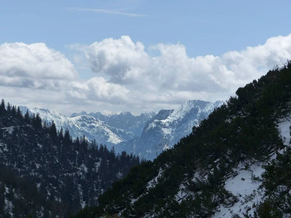 Hoher Ziegspitz Mountain Tour Bavaria Germany — Stockfoto