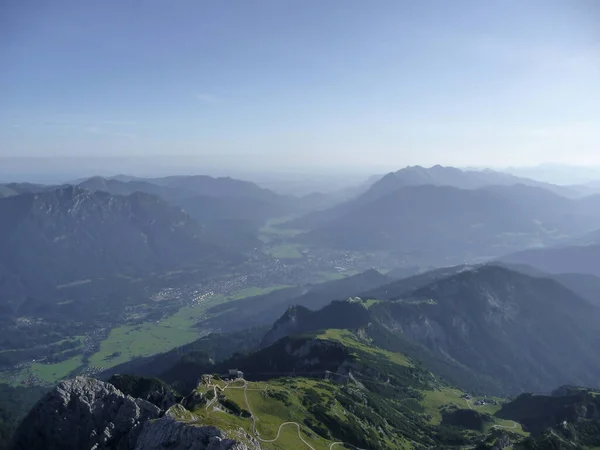 Bergwanderung Auf Dem Jubilaeumsgrat Bayern Deutschland Sommer — Stockfoto