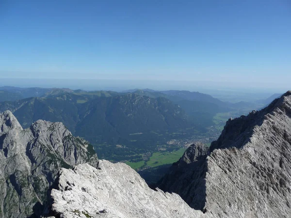Passeio Montanha Cume Jubilaeumsgrat Baviera Alemanha Verão — Fotografia de Stock