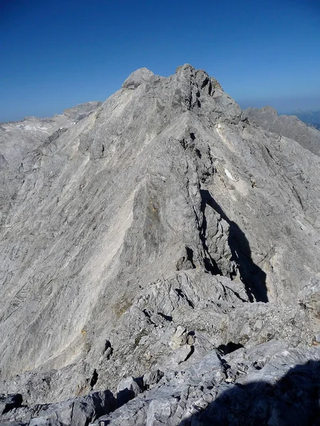 바이에른 Jubilaeumsgrat Ridge 등산객 — 스톡 사진