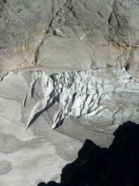 Glacier Schneeferner Jubilaumsgrat Montagne Zugspitze Allemagne — Photo