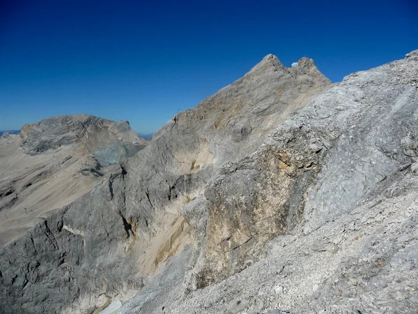 Schneeferner Glacier Jubilaumsgrat Zugspitze Mountain Germany — Stock Photo, Image