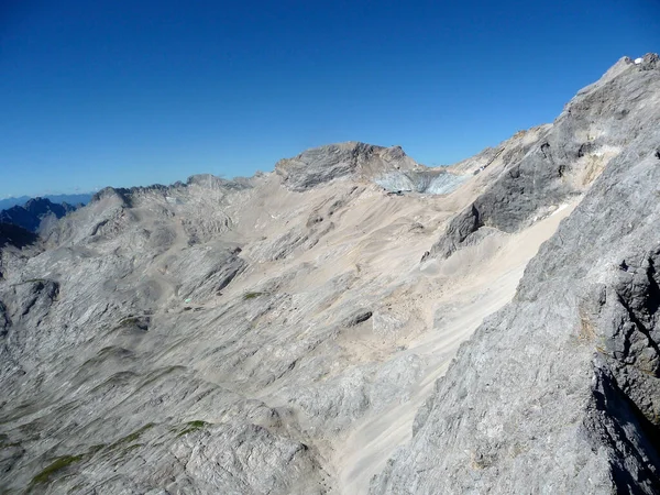 Schneeferner Glacier Jubilaumsgrat Zugspitze Mountain Germany — Stock Photo, Image