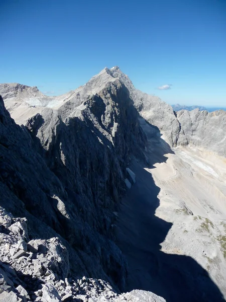 Mountain Panorama Jubilaumsgrat Schneeferner Zugspitze Mountain Germany — Stock fotografie