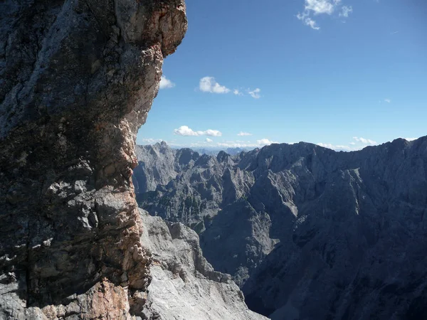 Bergpanorama Bij Jubilaumsgrat Zugspitze Duitsland — Stockfoto