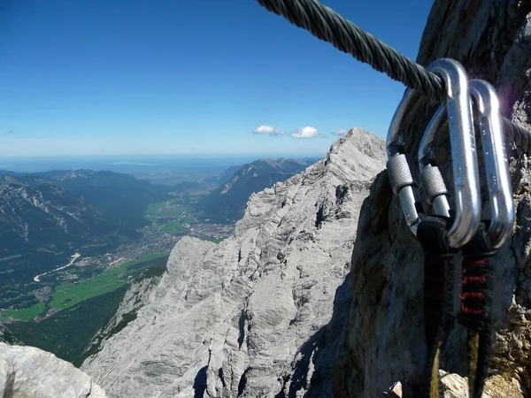 Moschettone Jubilaumsgrat Montagna Zugspitze Germania — Foto Stock