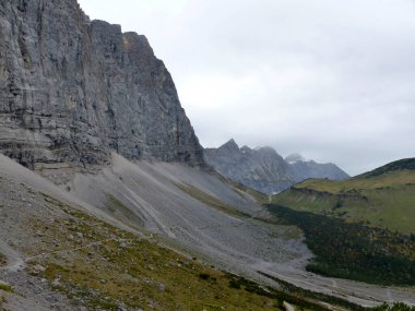 Falkenhutte kulübe, iğrenç Ahornboden, Tyrol, Avusturya
