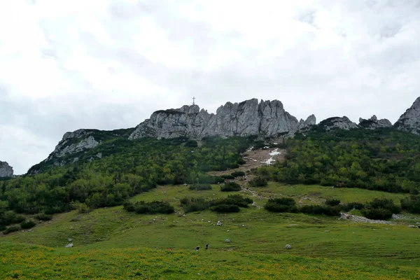 Wanderung Zur Kampenwand Den Chiemgauer Alpen Bayern Deutschland — Stockfoto