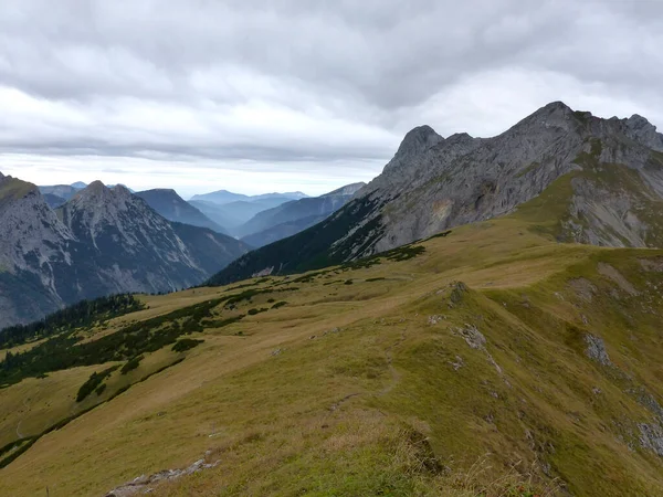 Mountain Hiking Tour Karwendel Mountains Tyrol Austria — Stock Photo, Image