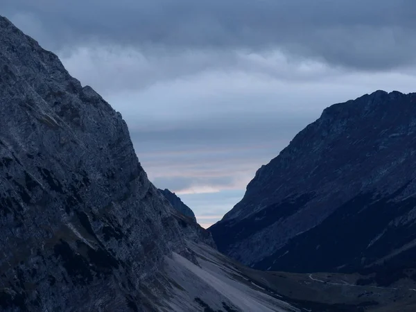 Περιήγηση Ορειβασία Στα Βουνά Karwendel Τιρόλο Αυστρία — Φωτογραφία Αρχείου