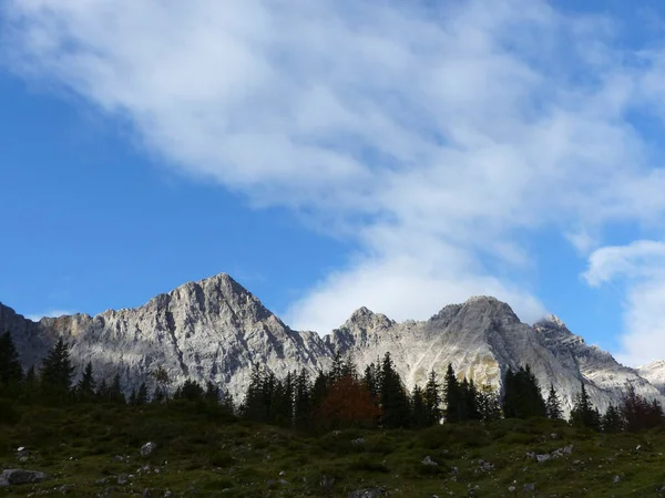 Mountain Hiking Tour Karwendel Mountains Tyrol Austria — Stock Photo, Image