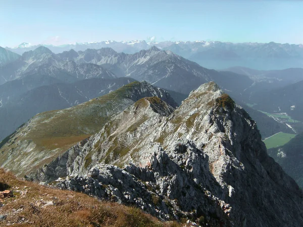 Mittenwalder Klettersteige Den Bayerischen Alpen Deutschland Sommer — Stockfoto