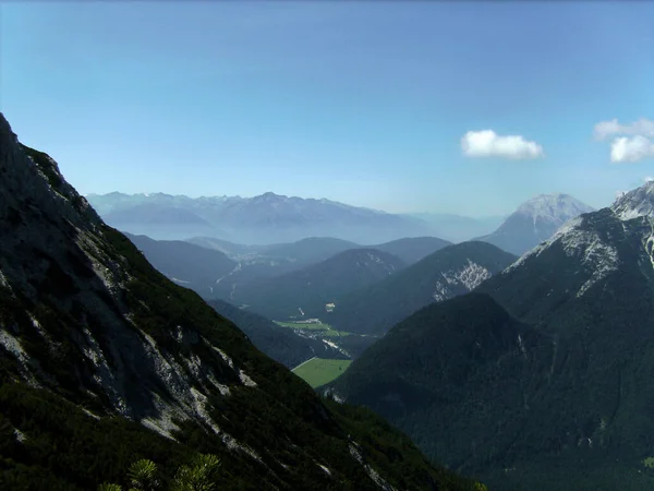 Mittenwald Ferrata Nos Alpes Baviera Alemanha Verão — Fotografia de Stock