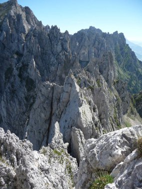 Tırmanış turu Kopftorlgrat dağı, Tyrol, Avusturya