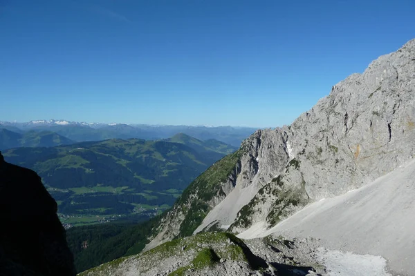 Climbing Tour Kopftorlgrat Mountain Tyrol Austria — Stockfoto