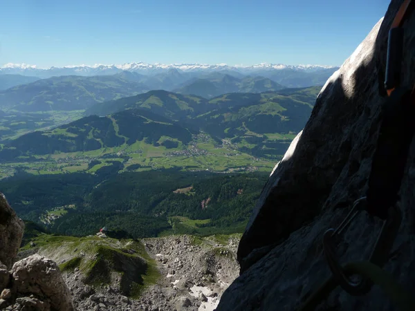 Climbing Tour Kopftorlgrat Mountain Tyrol Austria — Stockfoto