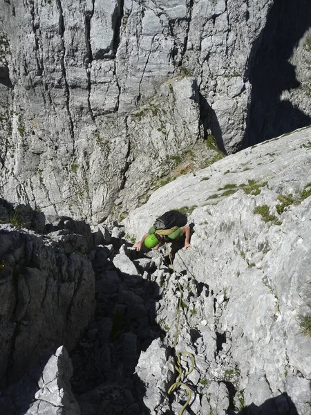 Bergsteiger Kopftorlgrat Tirol Österreich — Stockfoto