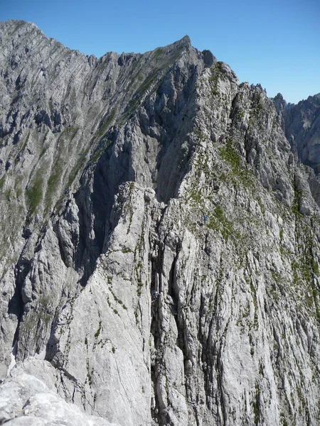 Wycieczka Wspinaczkowa Kopftorlgrat Tyrol Austria — Zdjęcie stockowe