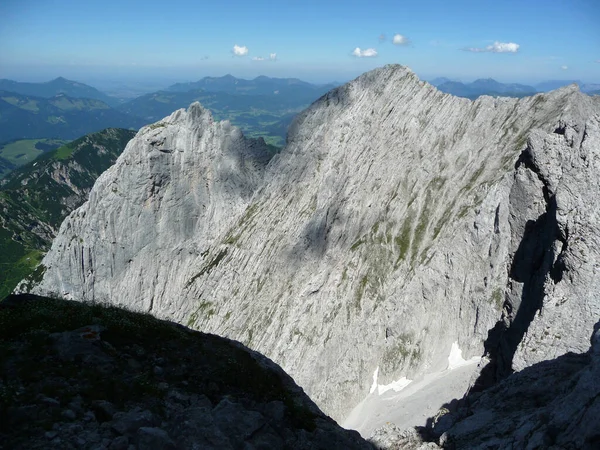 奥地利蒂罗尔Kopftorlgrat山登山之旅 — 图库照片