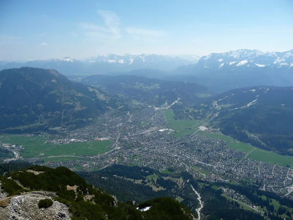 Garmisch Partenkirchen Felülről Bajorország Németország — Stock Fotó